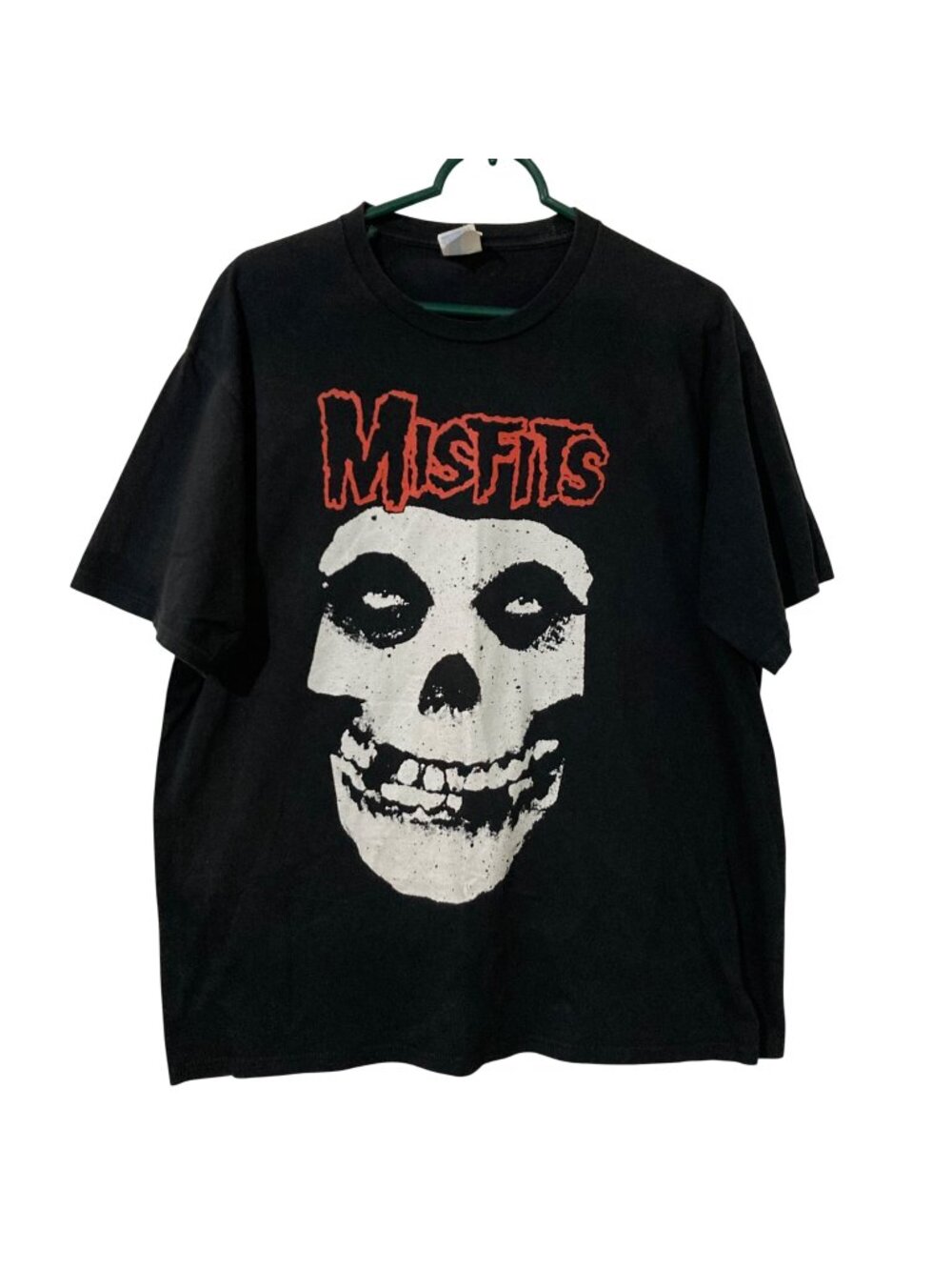 Misfits Black With Red Logo Skull T-Shirt Size XL